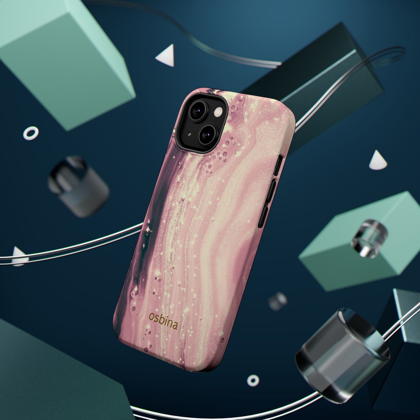osbina | MagSafe compatible for iPhone | The Amethyst Glow Phone Case | Modern Muse Collection