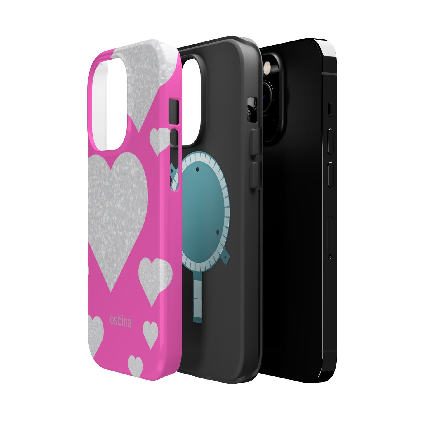 osbina | MagSafe compatible for iPhone | The Shimmering Love Case | YAYOU Collection Supporting Shine Like Sable