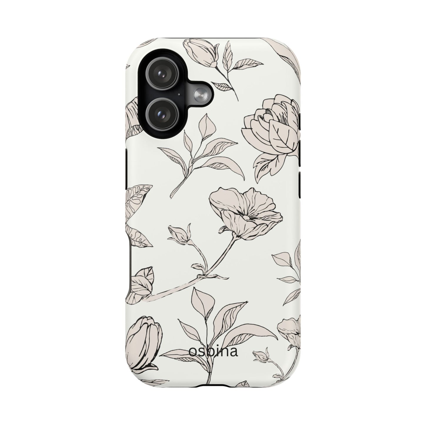 osbina | MagSafe compatible for iPhone | Silhouette Bloom Phone Case | Modern Muse Collection