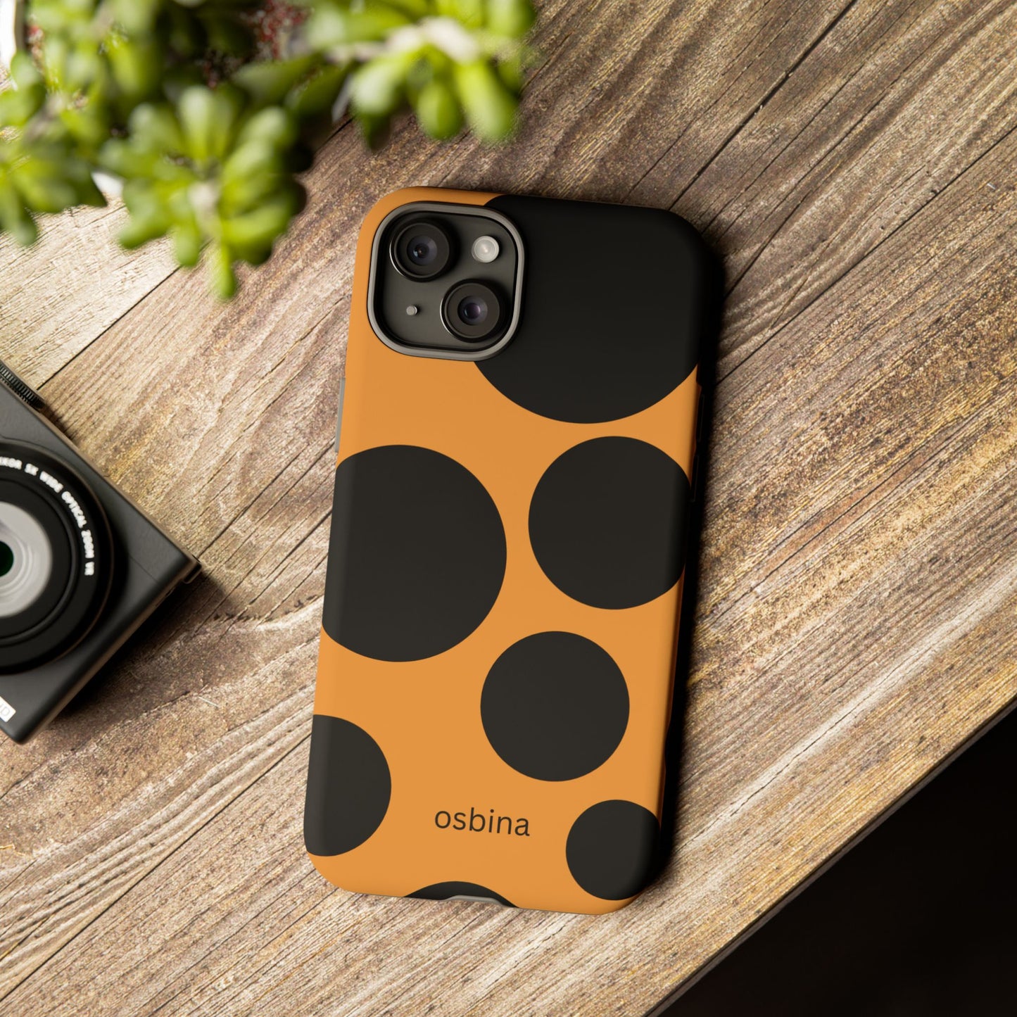 osbina | The Bubble Statement Case in Orange + Black | The Season Collective