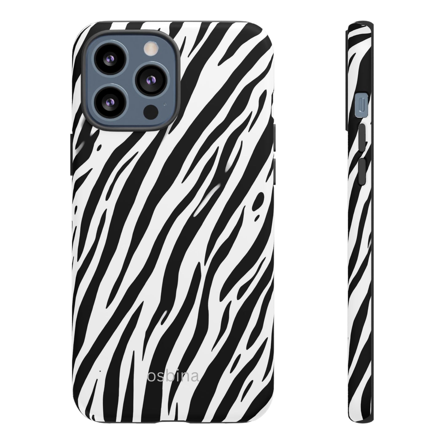 osbina | The Bengal Bold Stripe Case in White + Black | The Season Collective