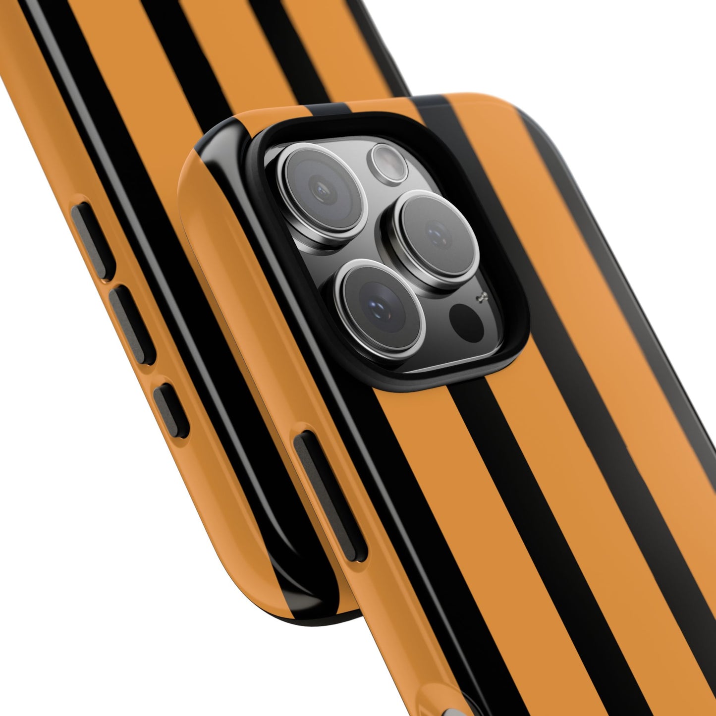 osbina | The Statement Stripe Case in Black + Orange | The Season Collective