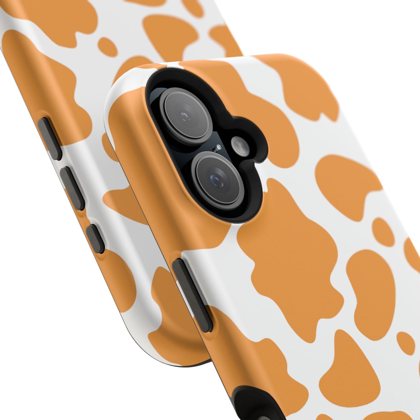 osbina | MagSafe Compatible for iPhone | Holy Cow, It’s Chic — The Orange Cow Print Case | The Season Collective