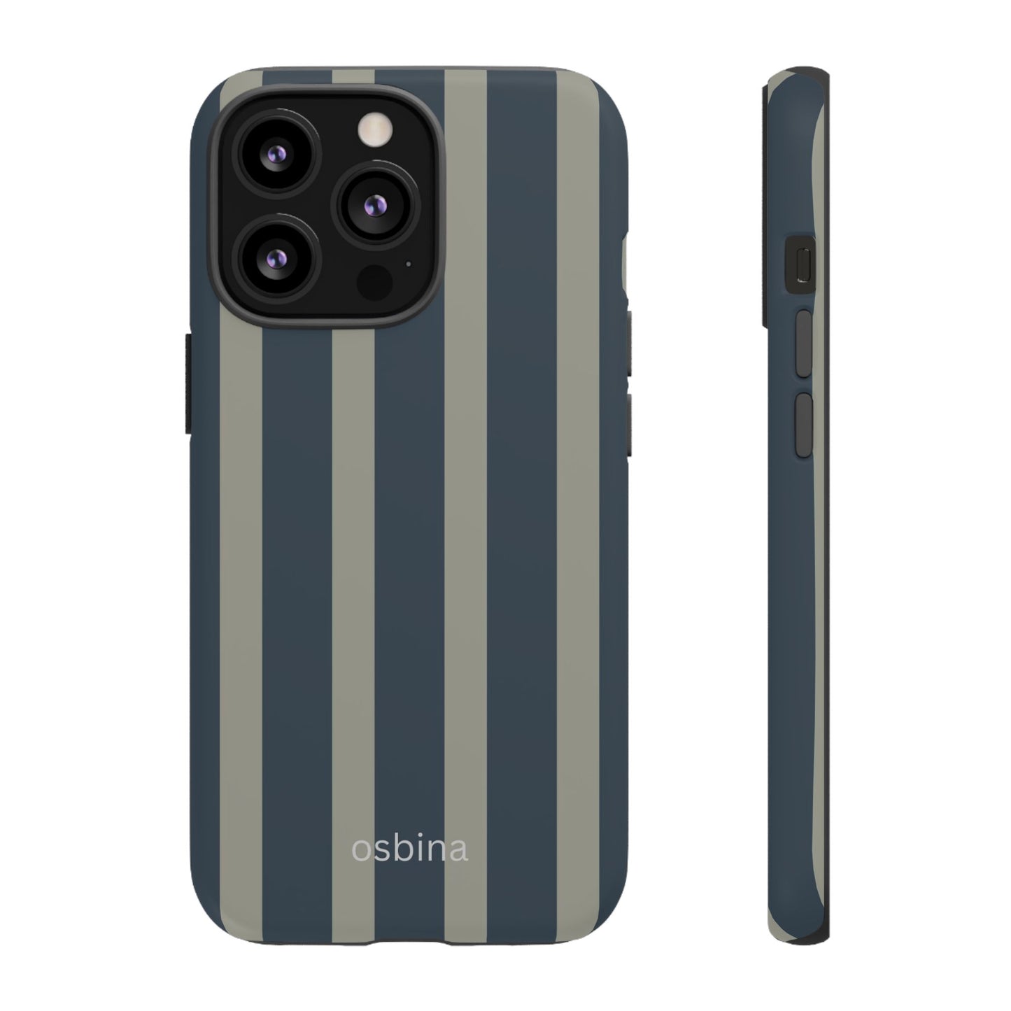 osbina | Grayhaven Navy & Gray Sophisticated Phone Case | Modern Muse Collection