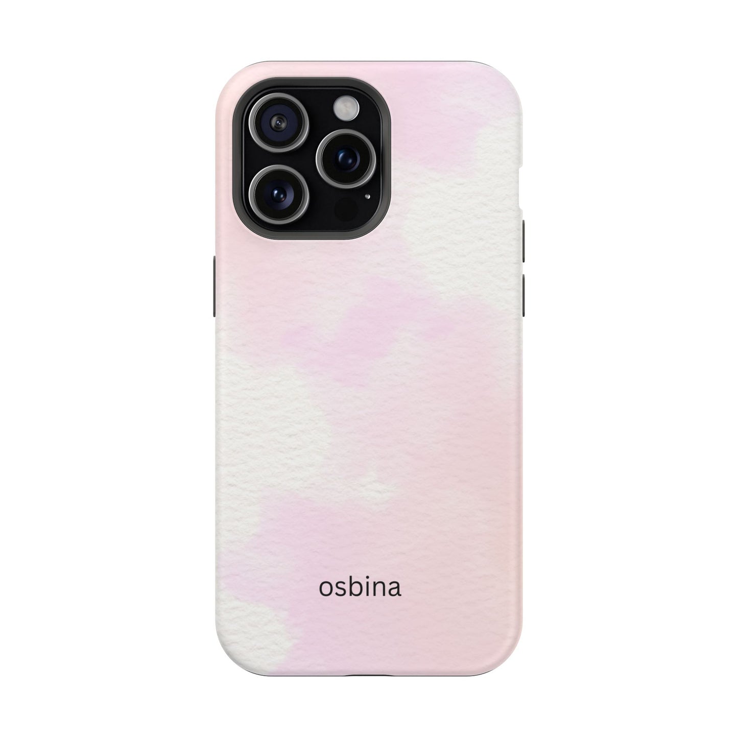 osbina | MagSafe compatible for iPhone | Pink Cotton Cloud Phone Case | Modern Muse Collection