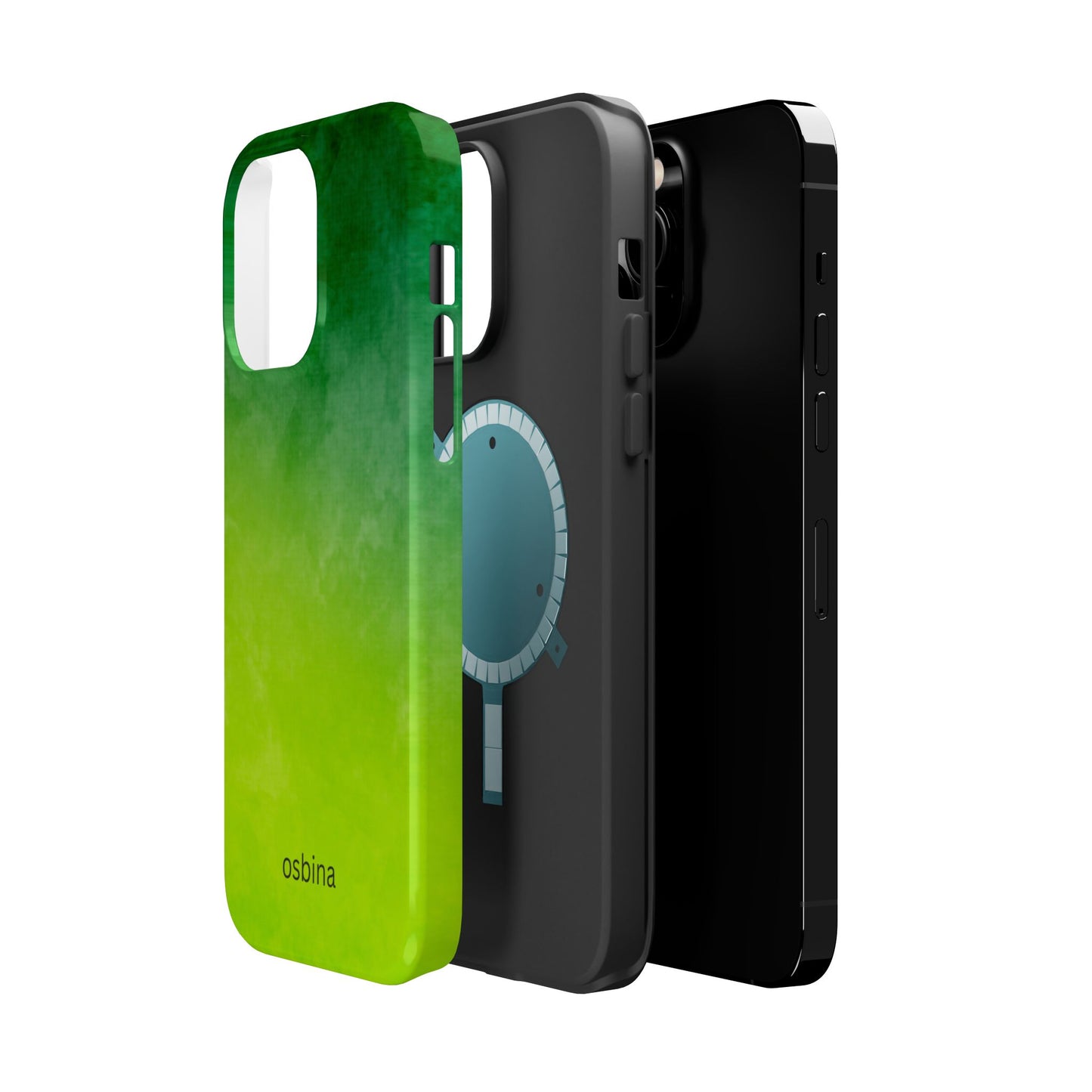 osbina | MagSafe compatible for iPhone | The Verde Glow Phone Case | Color Edit Collection
