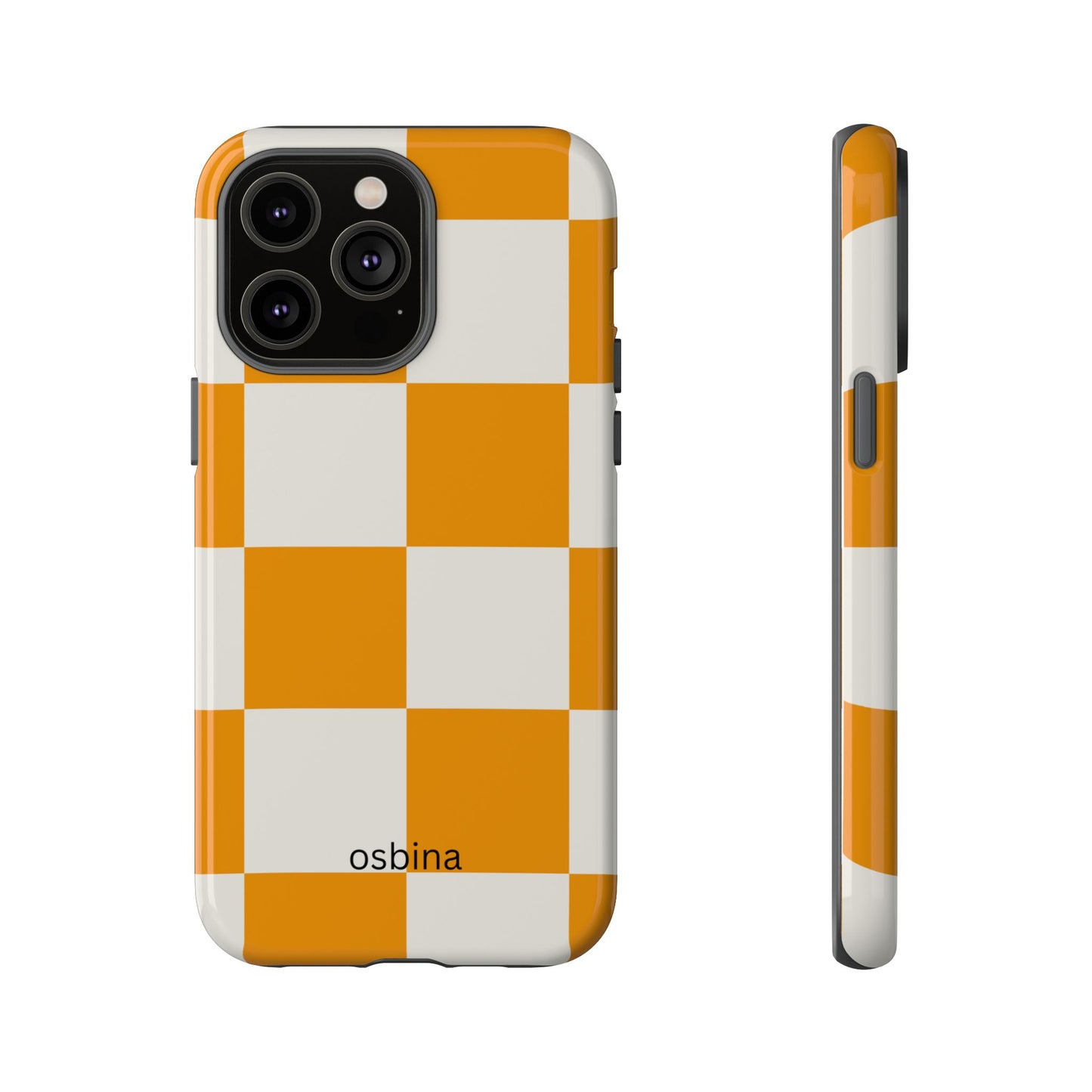 osbina | Check You Out — The Orange + White Check Case | The Season Collective
