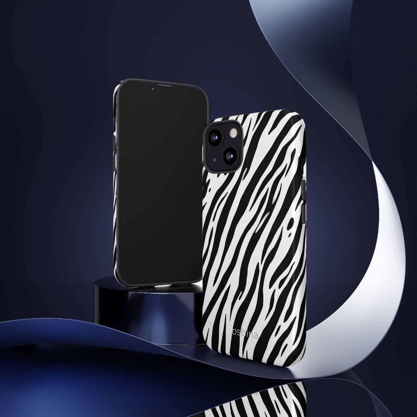osbina | The Bengal Bold Stripe Case in White + Black | The Season Collective