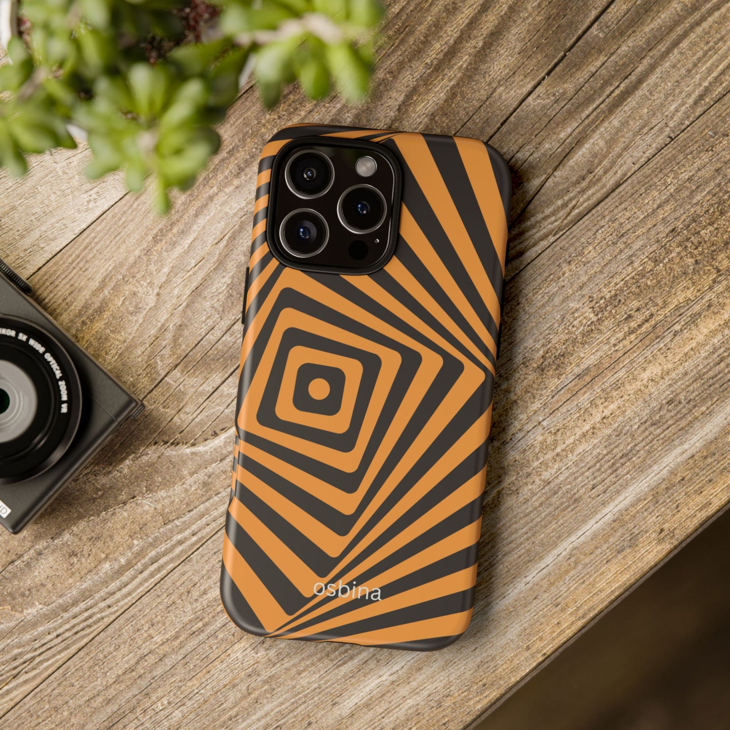 osbina | Step Into the Zone — The Orange + Black Spiral Case | The Season Collective