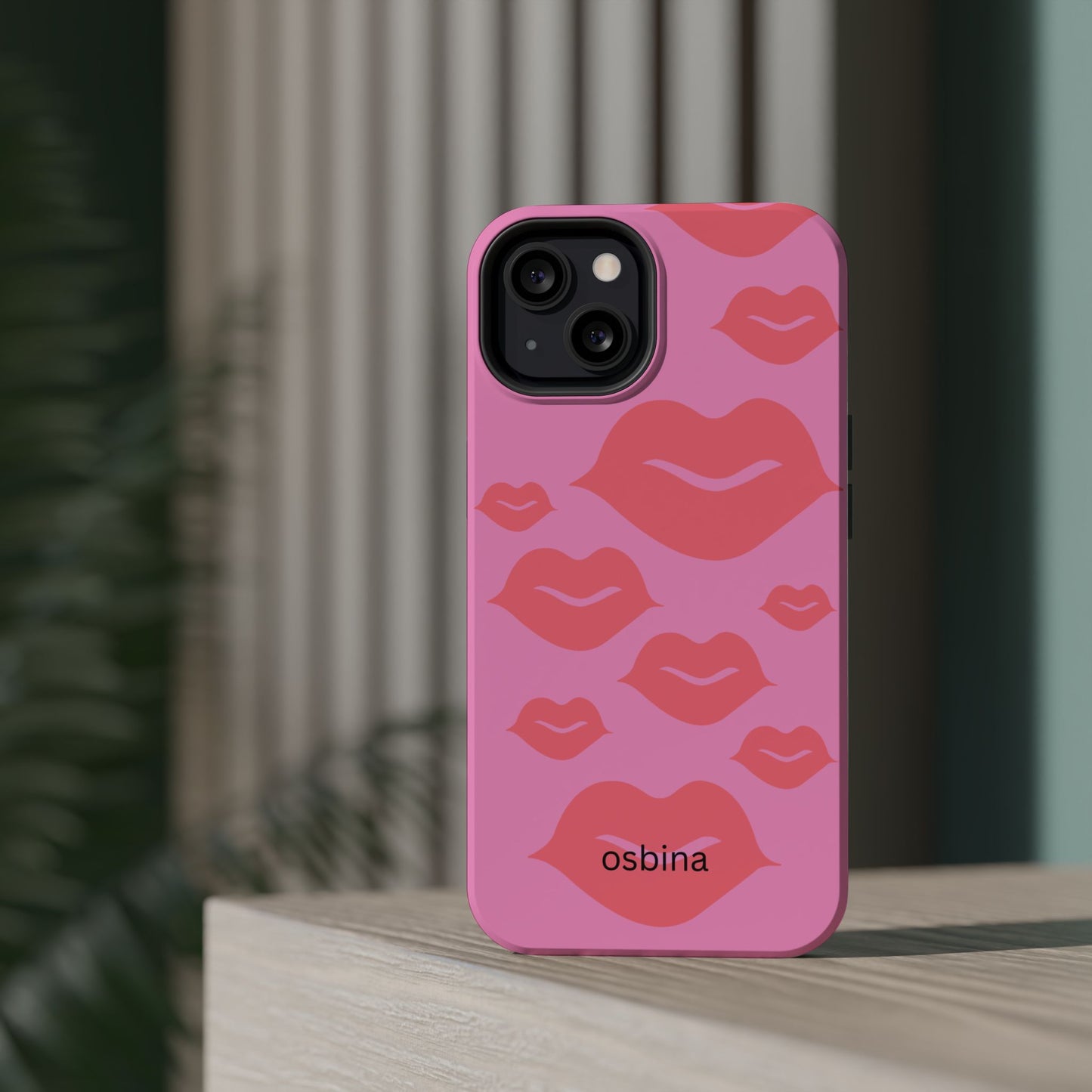 osbina | MagSafe compatible for iPhone | Besos Hot Lips Phone Case | Modern Muse Collection