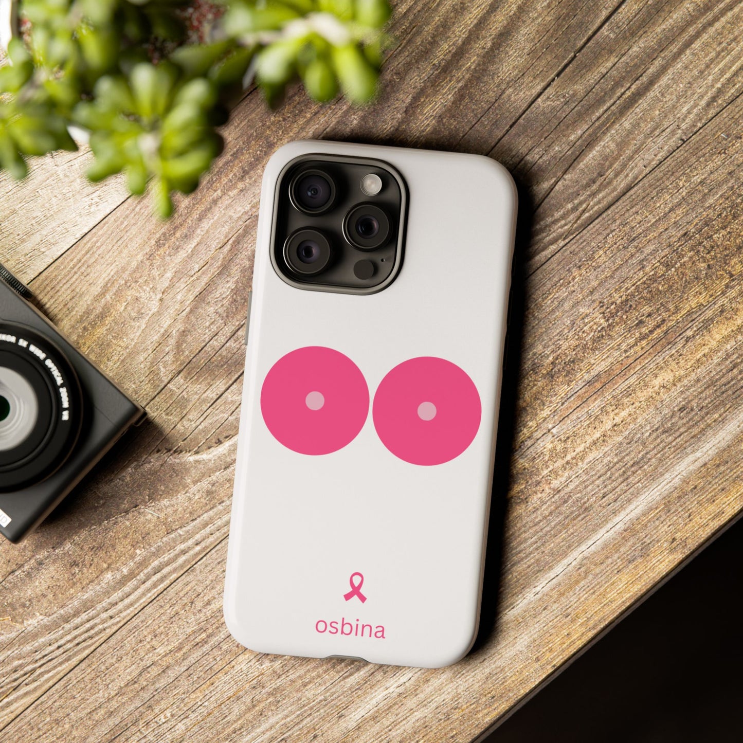 osbina | Limited Edition The Check Your Tatas Case in Light Pink + Soft Pink + Hot Pink | The Pink October Collection | Inspired By