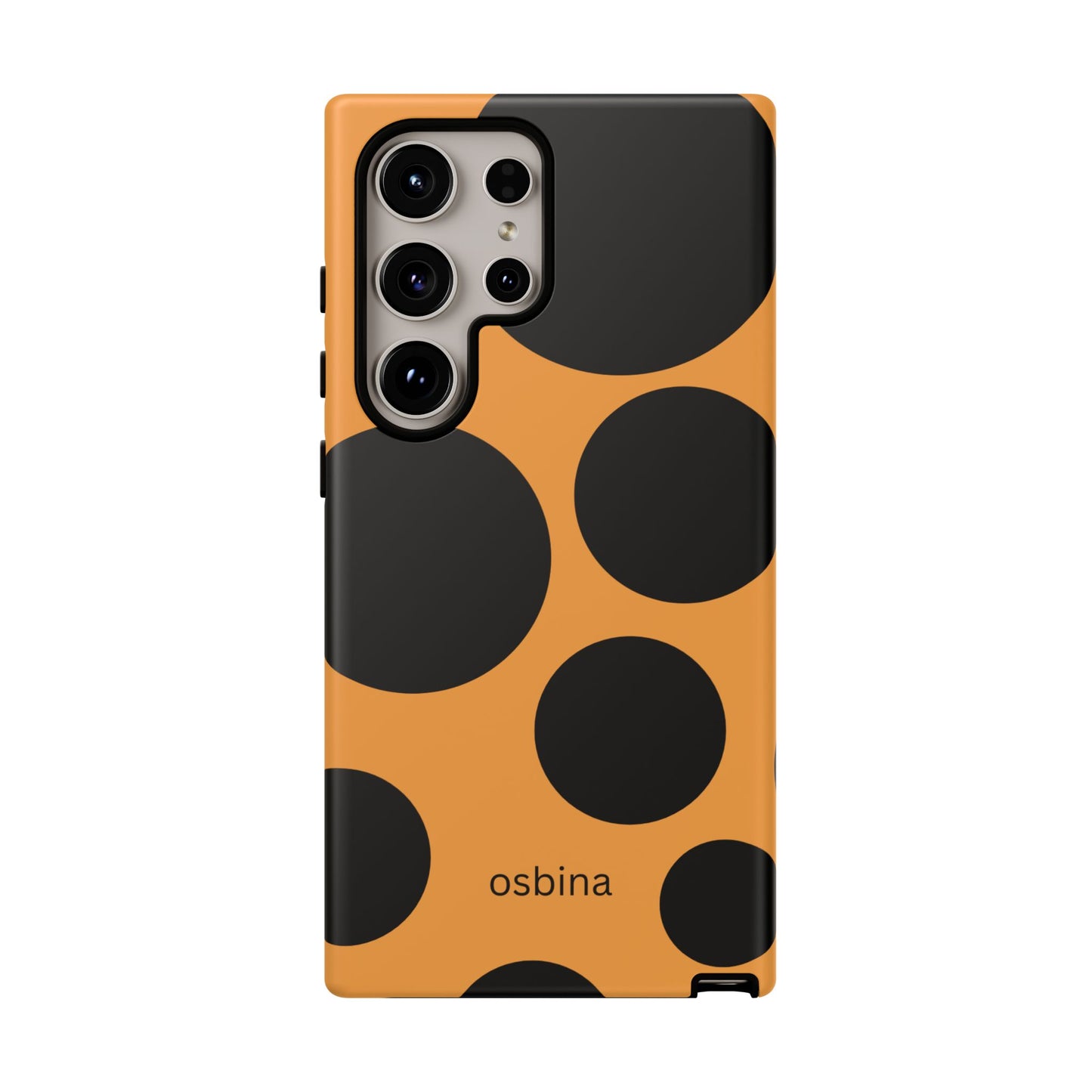 osbina | The Bubble Statement Case in Orange + Black | The Season Collective