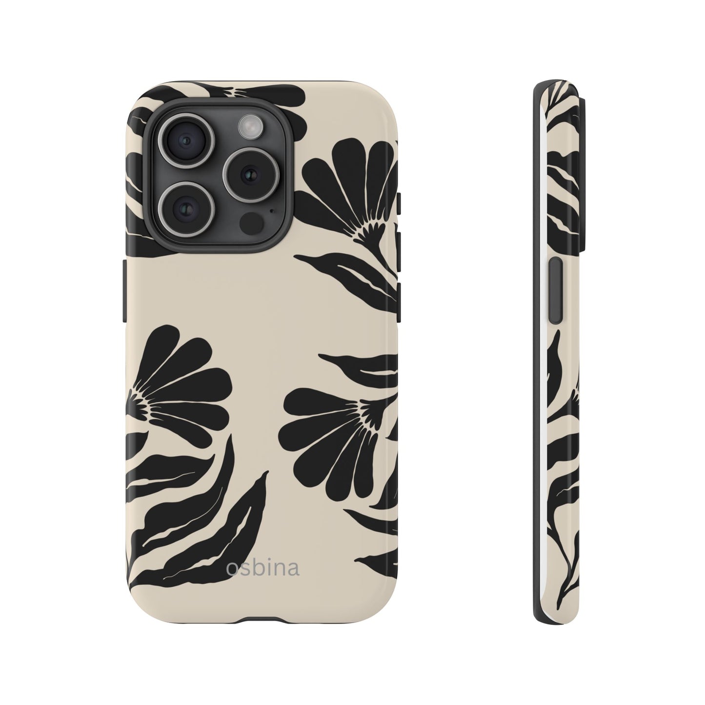 osbina | Obsidian Bloom Flower Phone Case | Modern Muse Collection