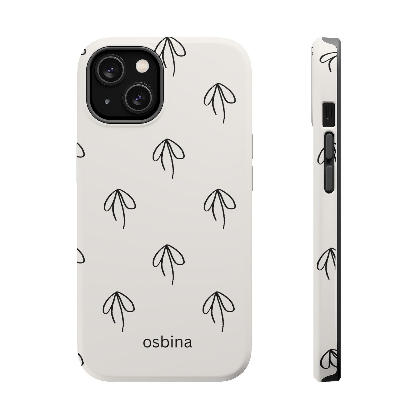 osbina | MagSafe compatible for iPhone | Linéa Flora Minimalistic Flower Phone Case | Modern Muse Collection