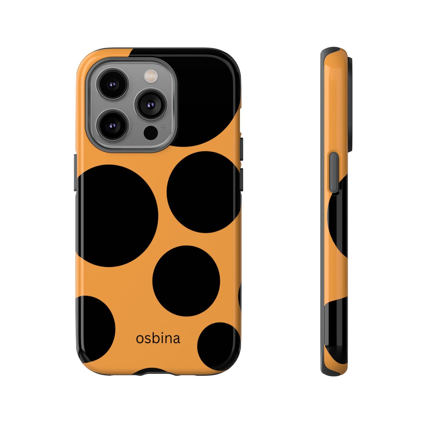 osbina | The Bubble Statement Case in Orange + Black | The Season Collective