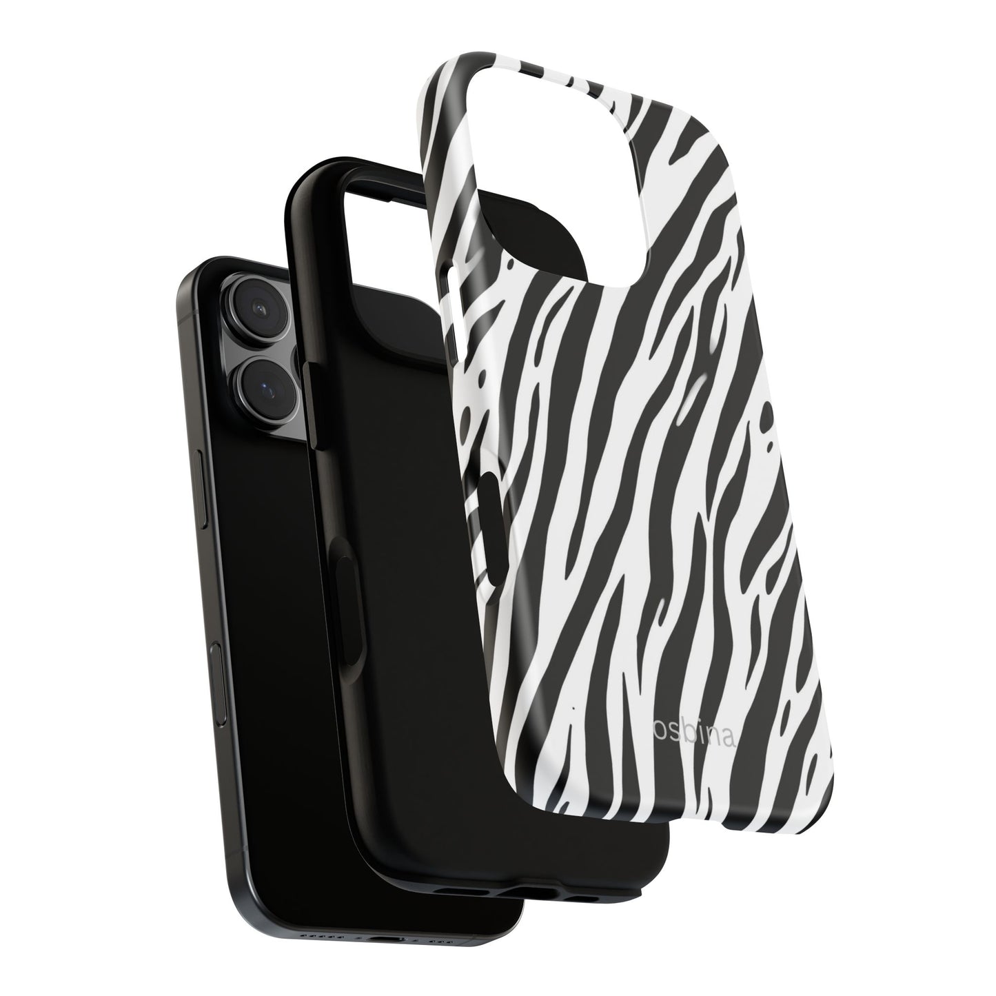 osbina | The Bengal Bold Stripe Case in White + Black | The Season Collective