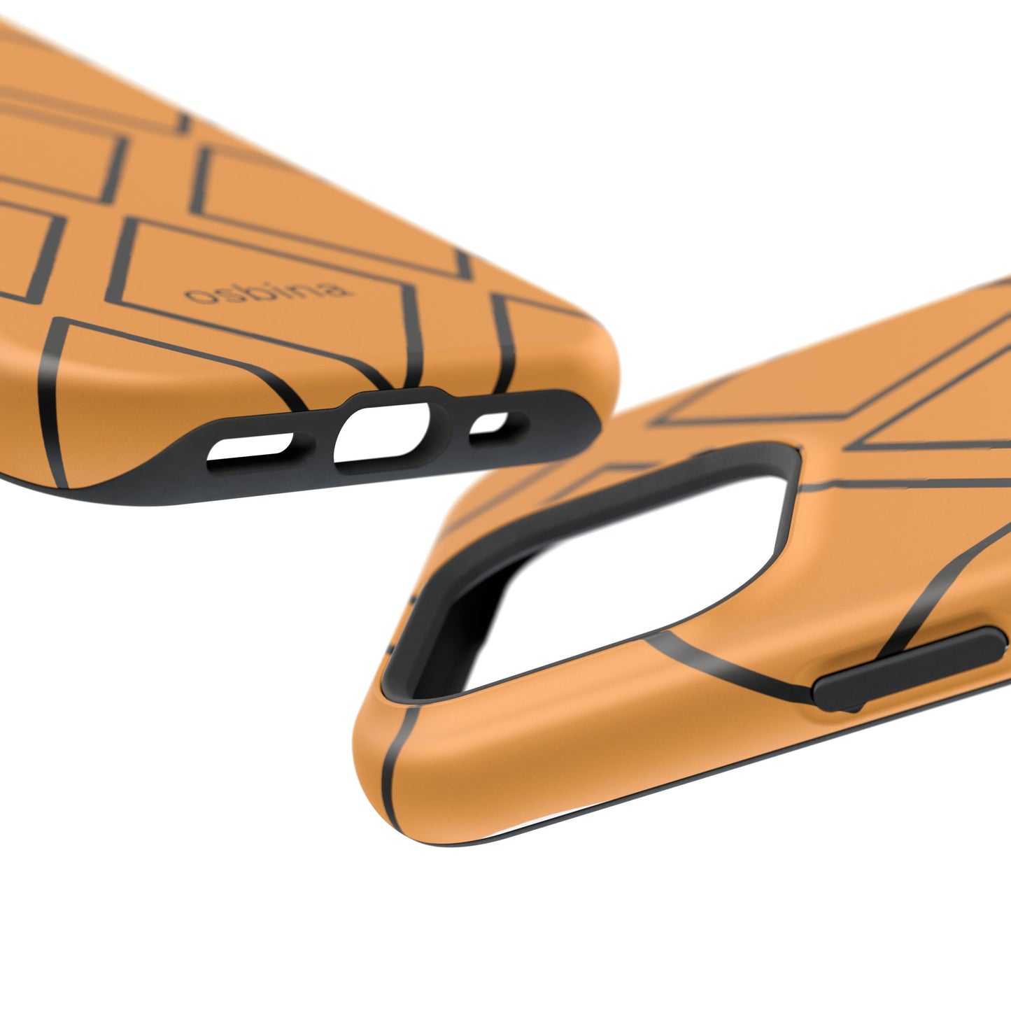osbina | MagSafe Compatible for iPhone | Diamonds Are Your Phone’s Best Friend — The Orange + Black Diamond Case | The Season Collective