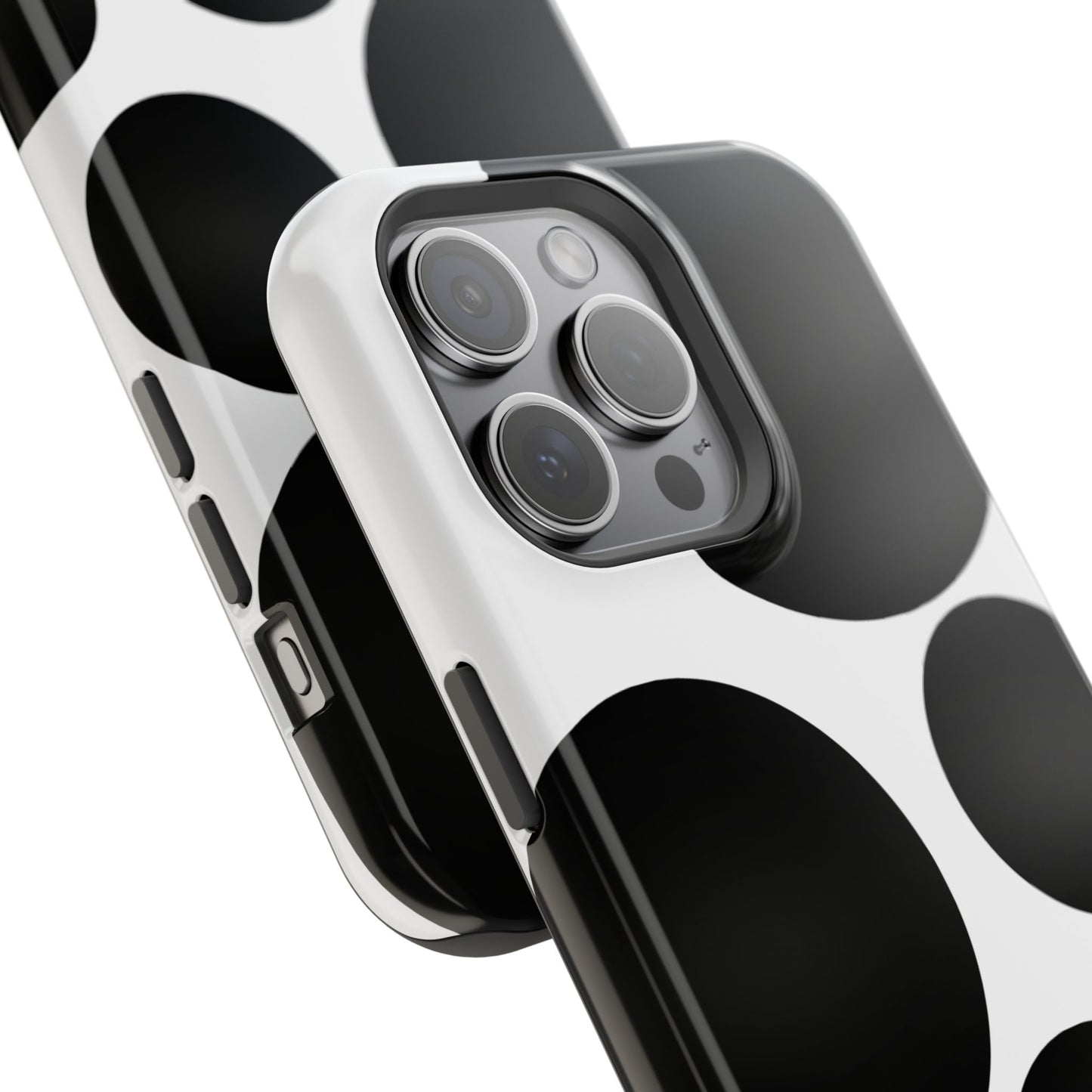 osbina | MagSafe compatible for iPhone | The Noir Bubbles Phone Case | Modern Muse Collection