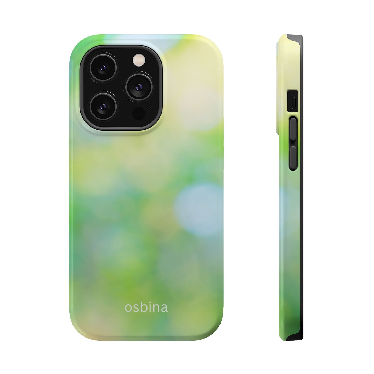 osbina | MagSafe compatible for iPhone | The Veridian Orbs Phone Case | Color Edit Collection