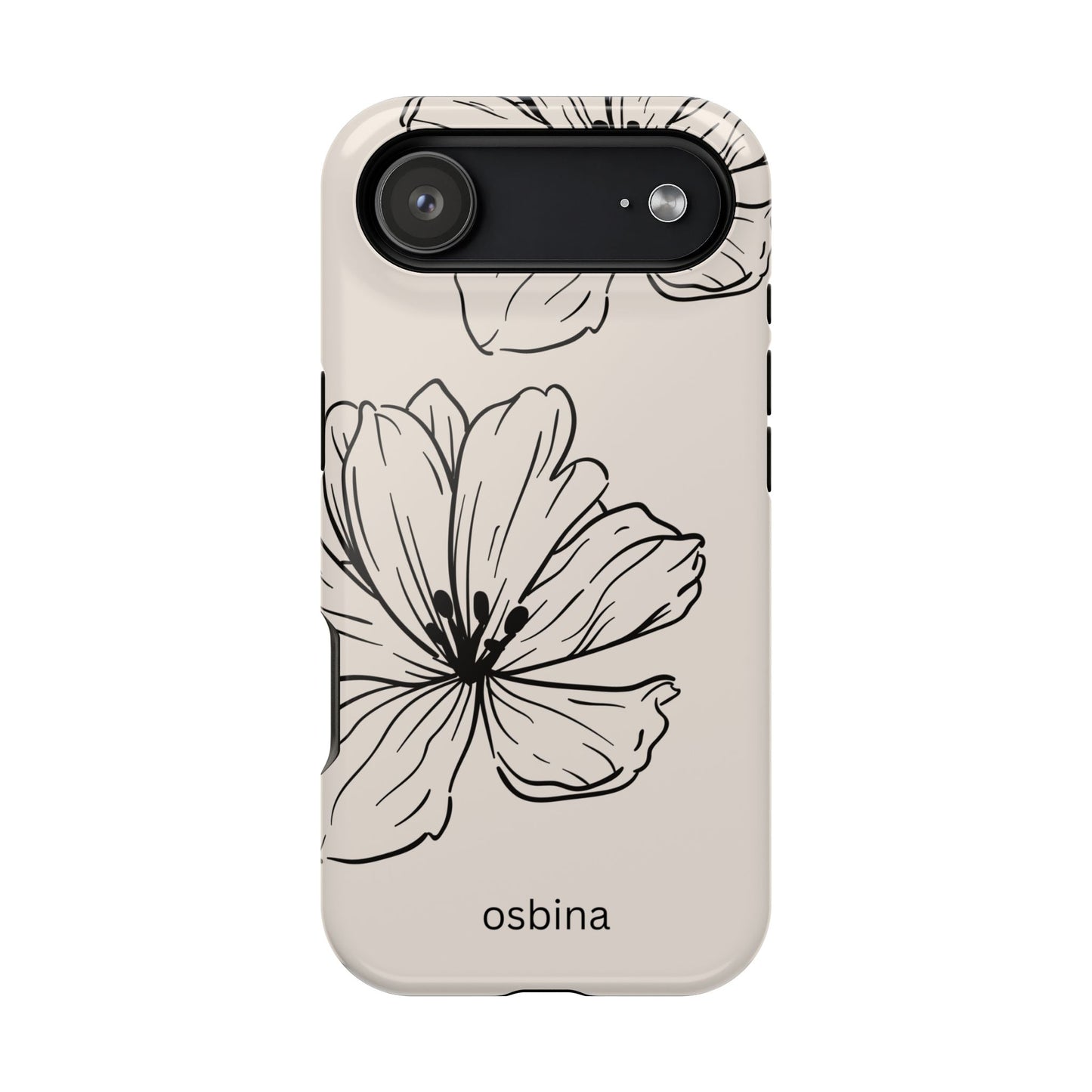 osbina | MagSafe compatible for iPhone | Poppy Whisper Phone Case | Modern Muse Collection