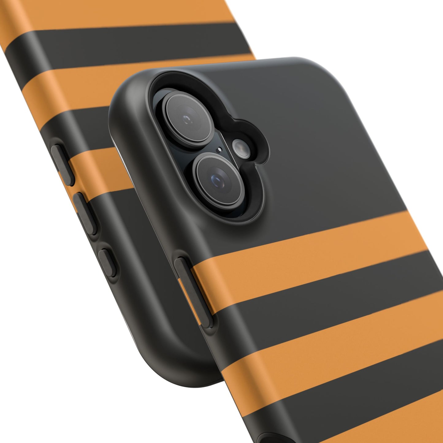 osbina | MagSafe Compatible for iPhone | The Horizon Stripe Case in Black + Orange | The Season Collective
