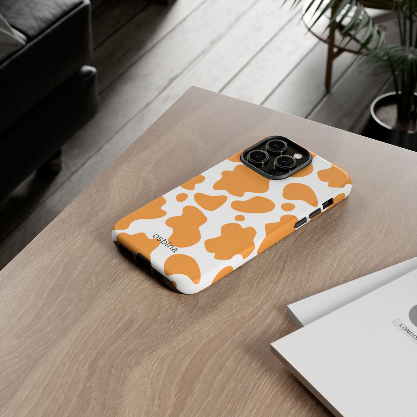 osbina | Holy Cow, It’s Chic — The Orange Cow Print Case | The Season Collective