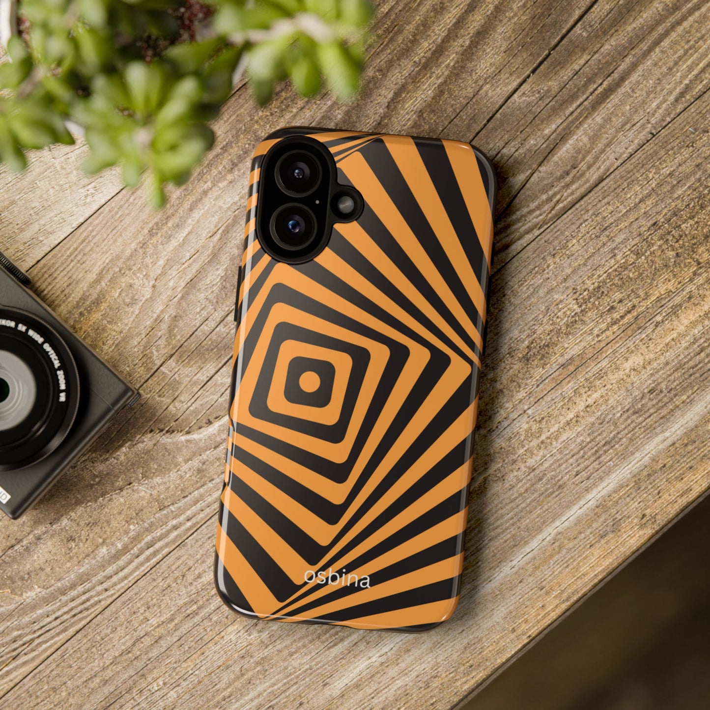 osbina | Step Into the Zone — The Orange + Black Spiral Case | The Season Collective