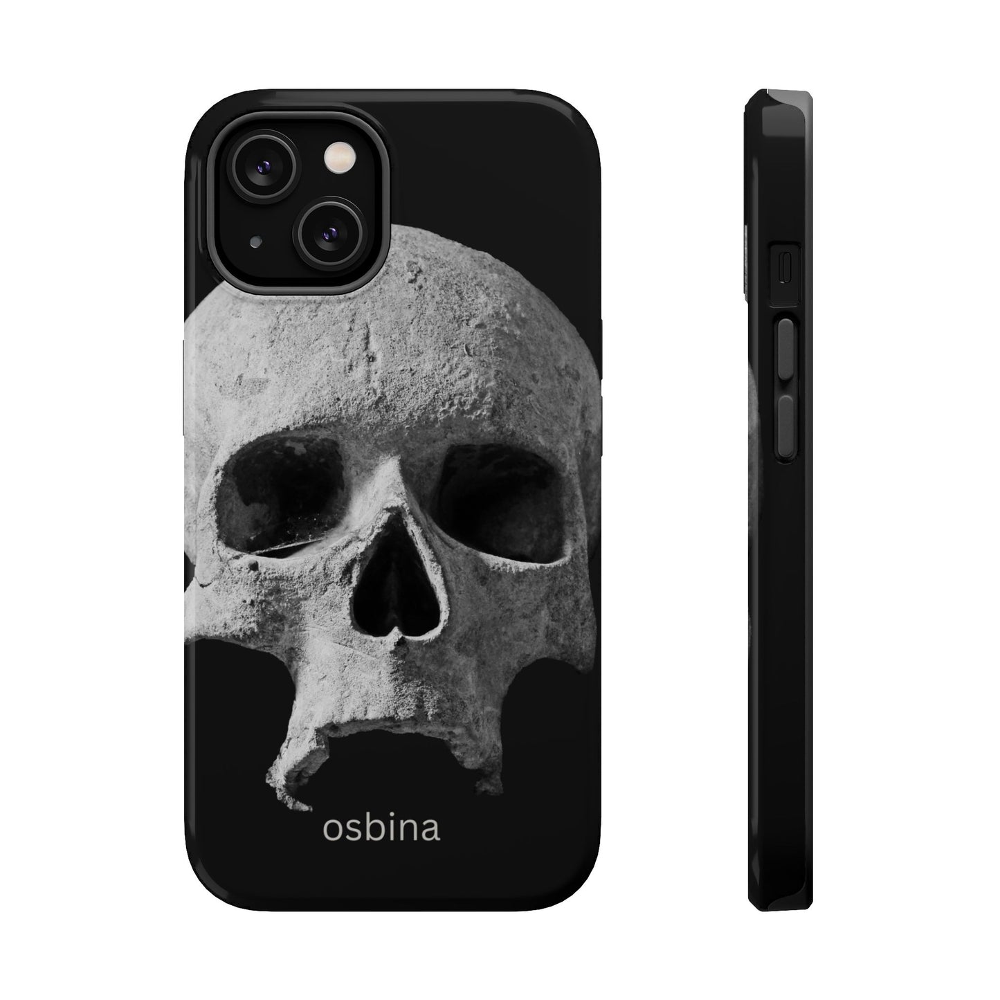 osbina | MagSafe compatible for iPhone | White Skull Phone Case | Season Collective Collection