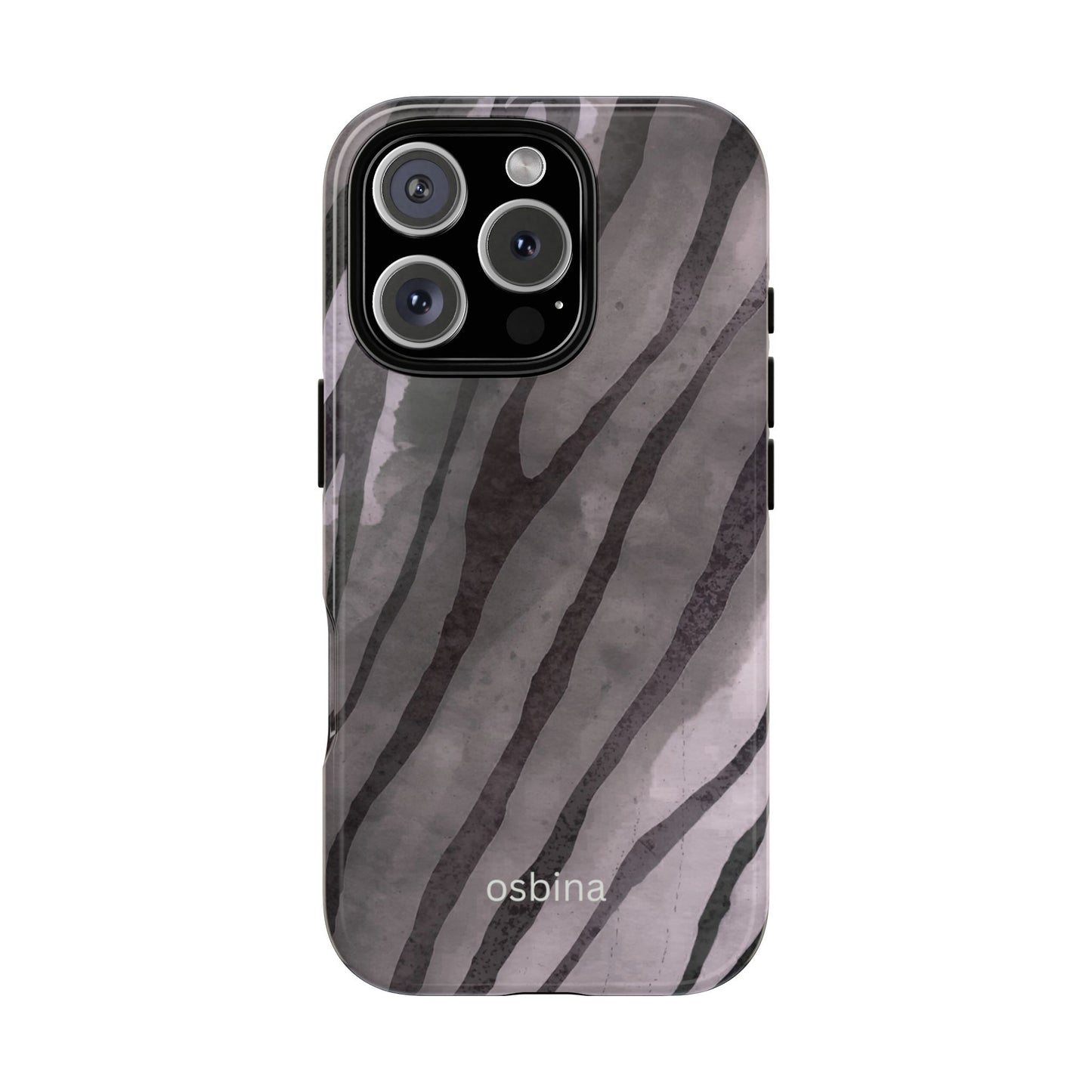 osbina | Stripes on Point — The Muted Gray + Black Tiger Case | The Season Collective