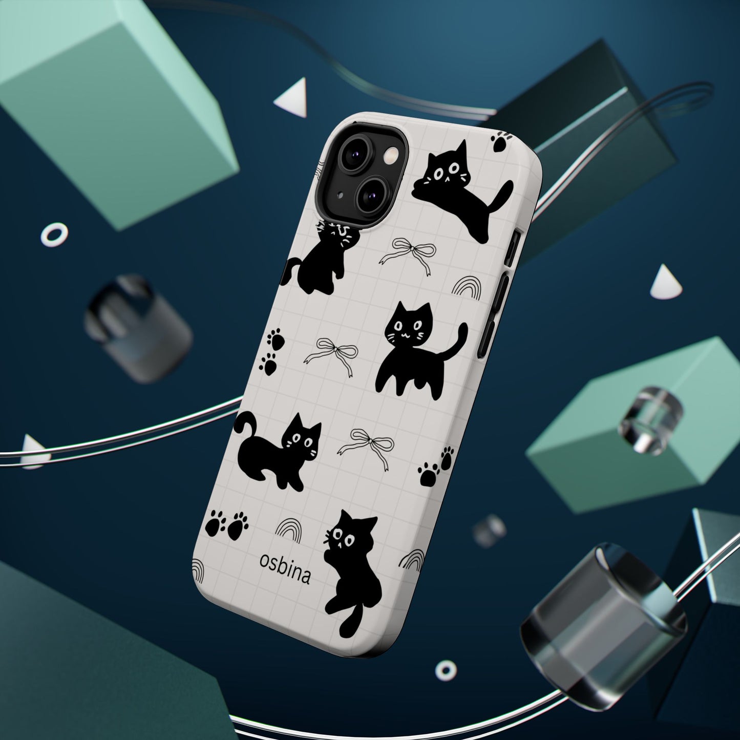 osbina | MagSafe compatible for iPhone | Meow Mode Cat Phone Case | The Season Collective