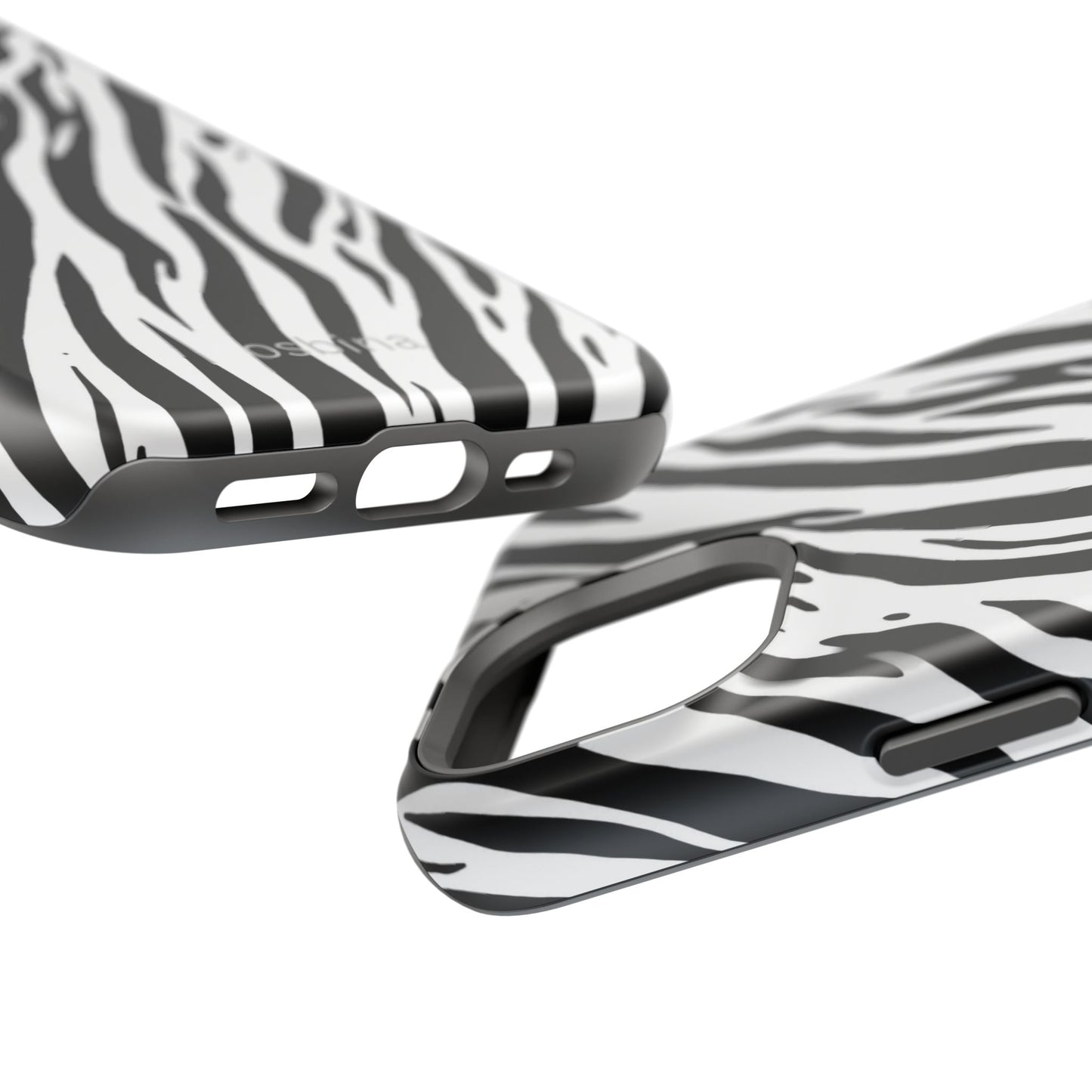 osbina | MagSafe Compatible for iPhone | The Bengal Bold Stripe Case in White + Black | The Season Collective