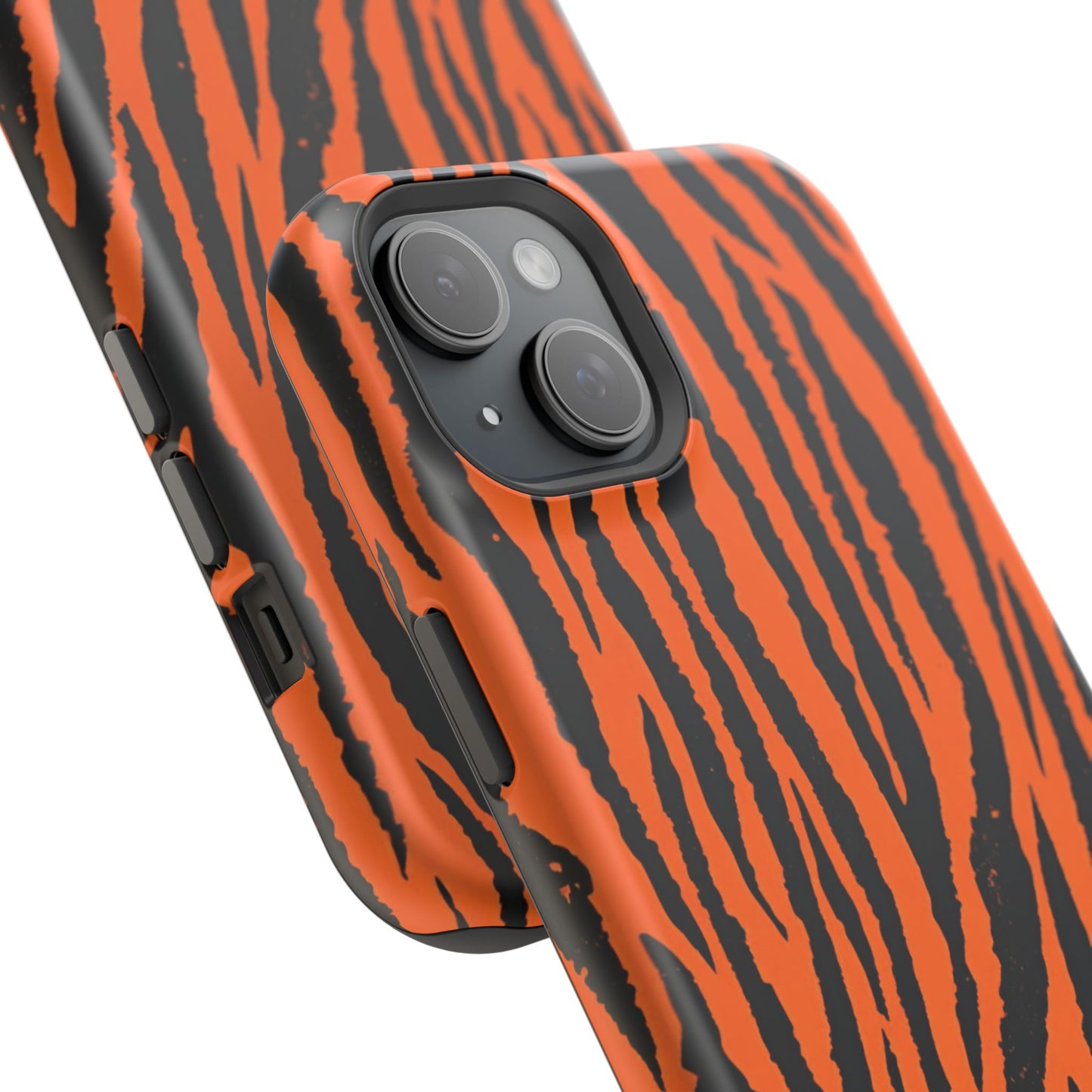 osbina | MagSafe Compatible for iPhone | Tiger, But Make It Chic — The Bengal Stripe Case in Orange + Black | The Season Collective