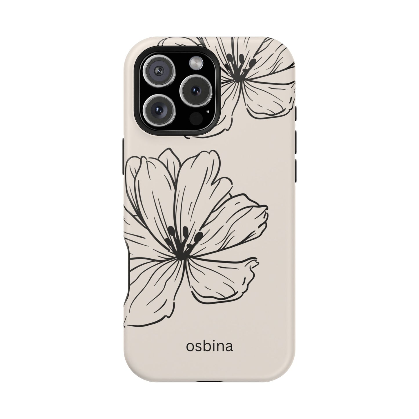 osbina | MagSafe compatible for iPhone | Poppy Whisper Phone Case | Modern Muse Collection