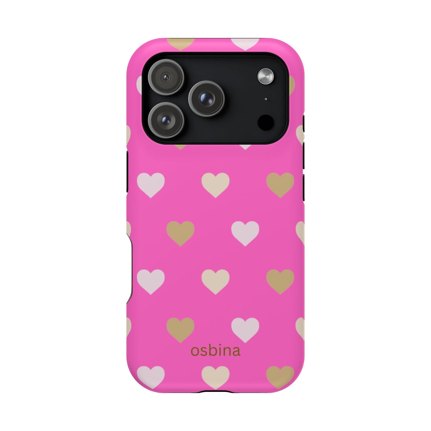 osbina | MagSafe compatible for iPhone | The Golden Hour Hearts Case | YAYOU Collection Supporting Shine Like Sable