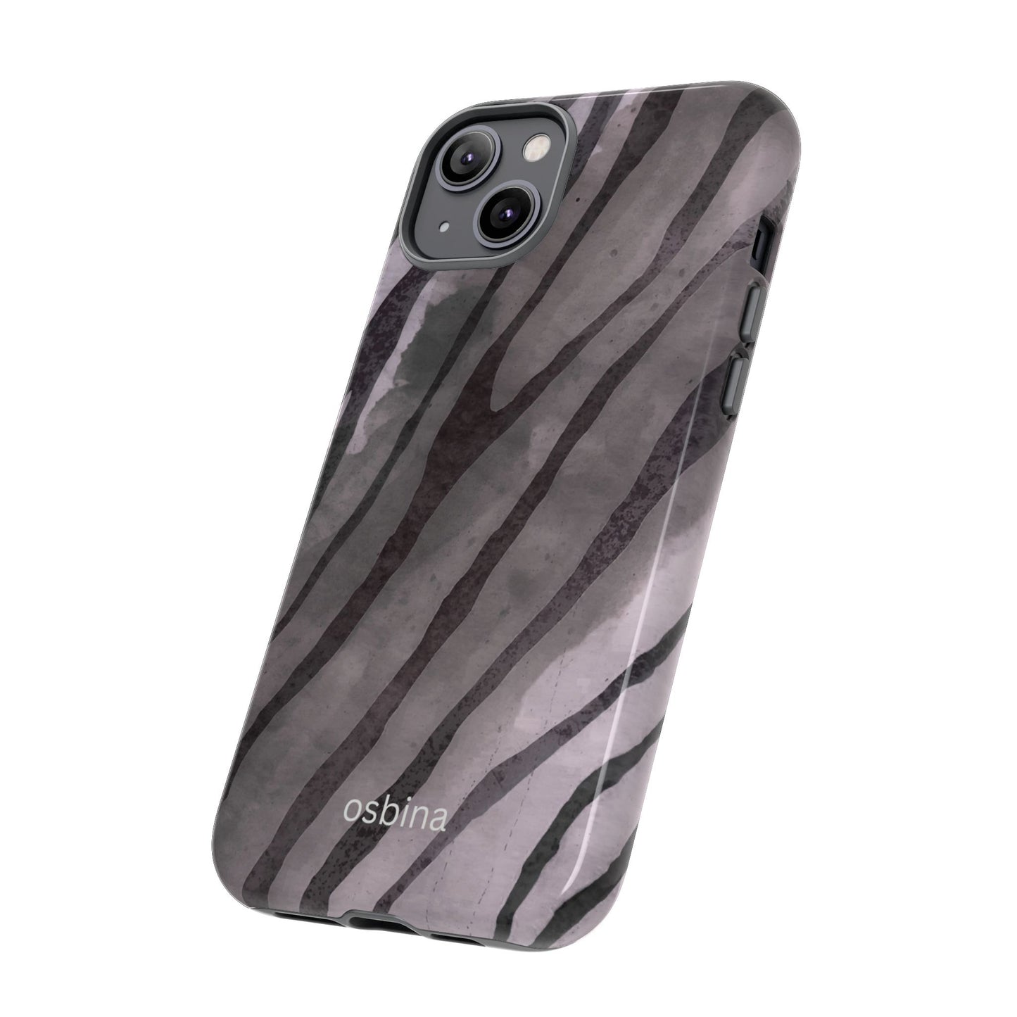 osbina | Stripes on Point — The Muted Gray + Black Tiger Case | The Season Collective