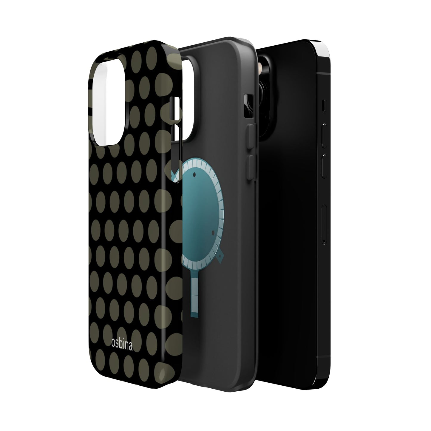 osbina | MagSafe compatible for iPhone | Onyx Chic Phone Case | Modern Muse Collection
