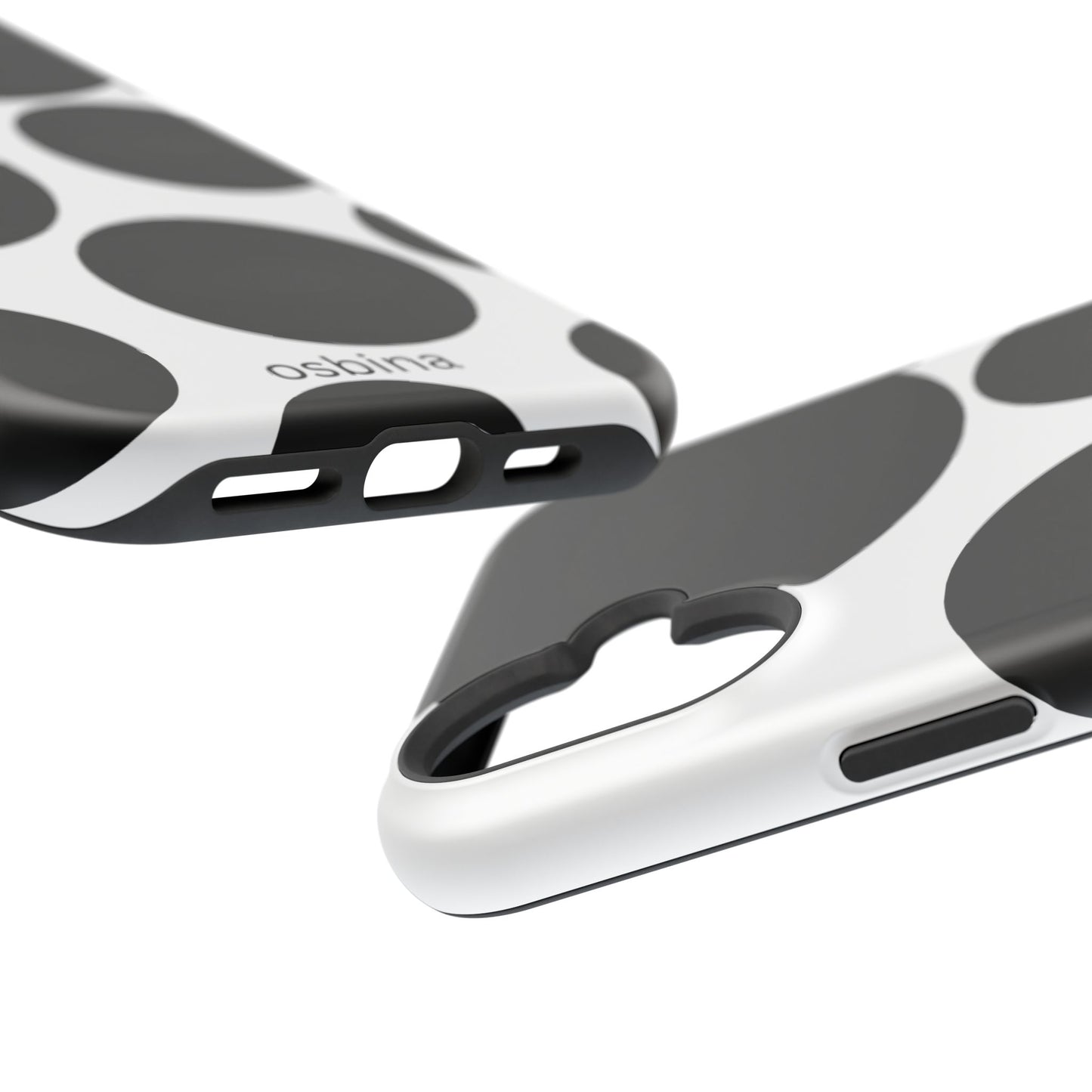 osbina | MagSafe compatible for iPhone | The Noir Bubbles Phone Case | Modern Muse Collection