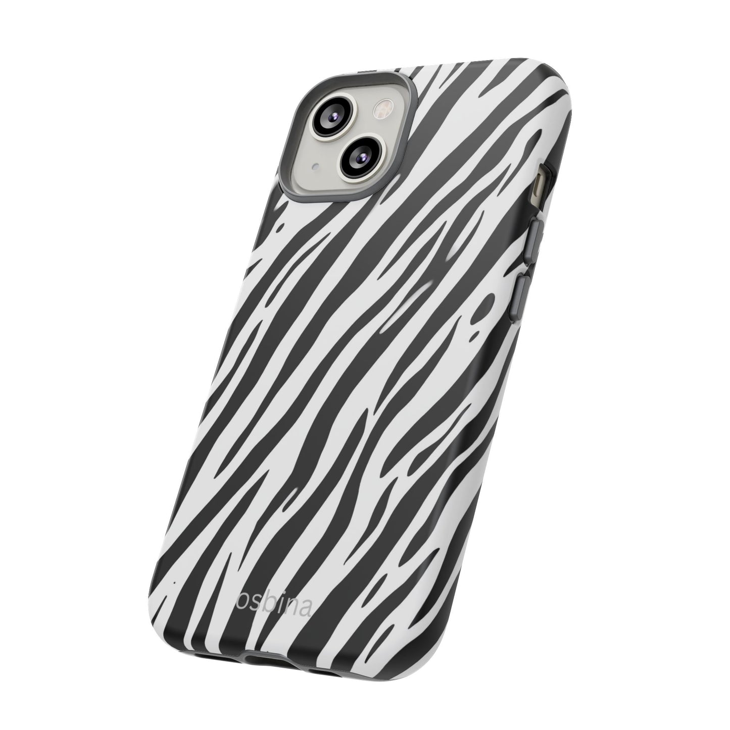 osbina | The Bengal Bold Stripe Case in White + Black | The Season Collective