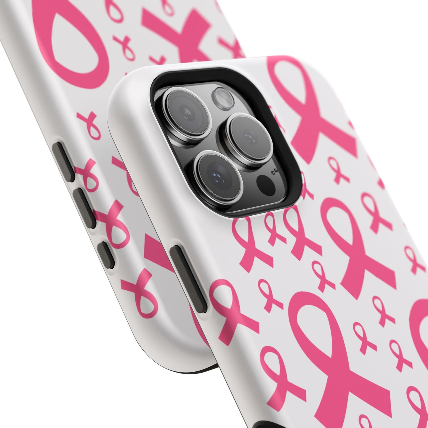 osbina | MagSafe compatible for iPhone | Limited Edition Strength in Ribbons Case in Light Pink + Soft Pink + Hot Pink | The Pink October Collection | Inspired By