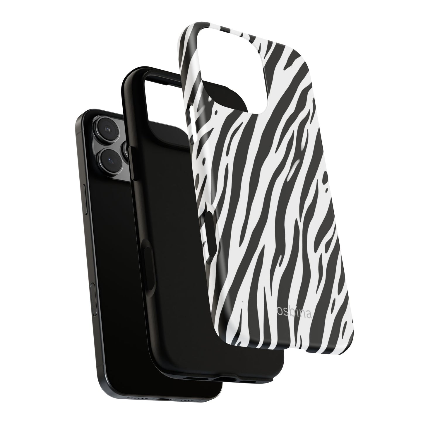 osbina | The Bengal Bold Stripe Case in White + Black | The Season Collective
