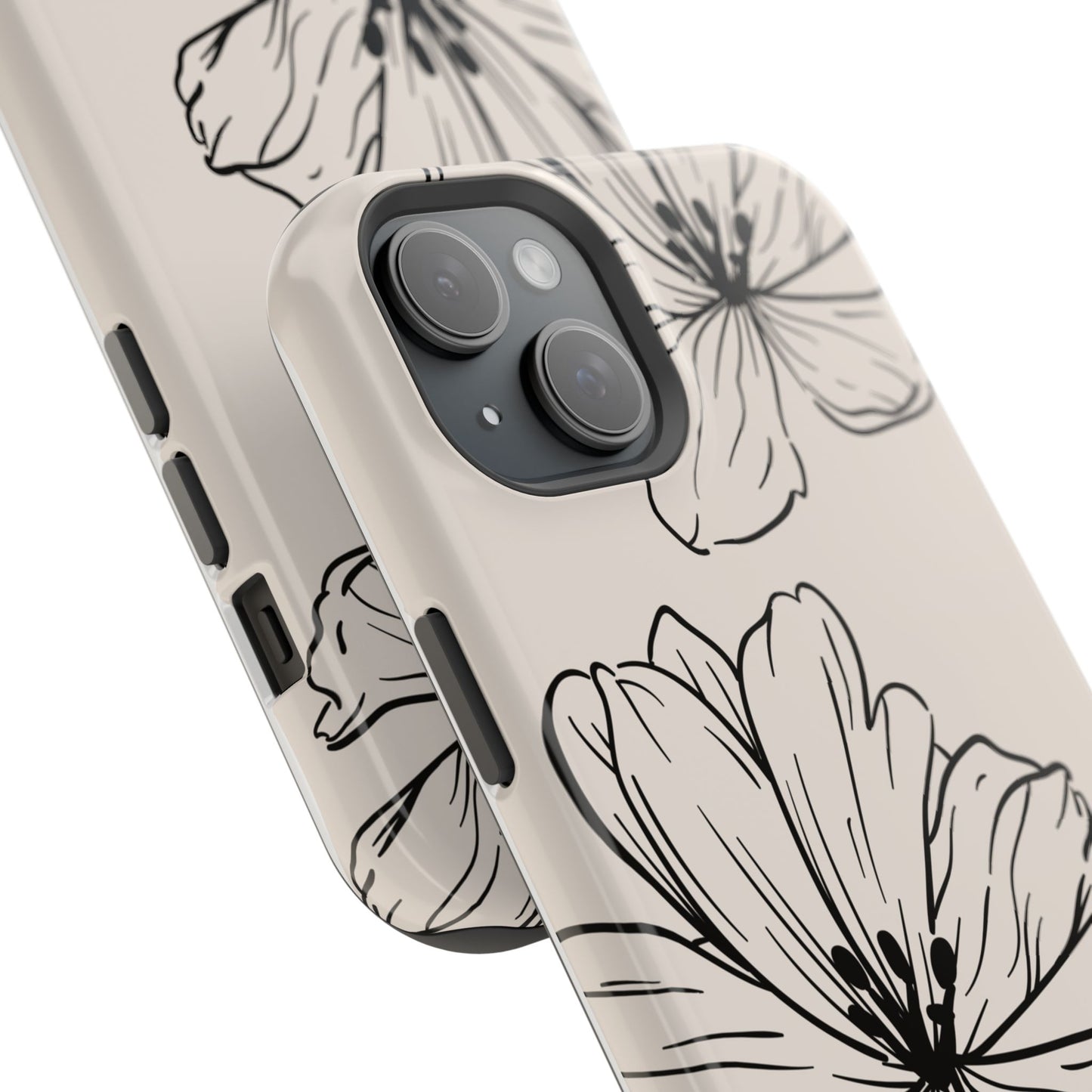 osbina | MagSafe compatible for iPhone | Poppy Whisper Phone Case | Modern Muse Collection