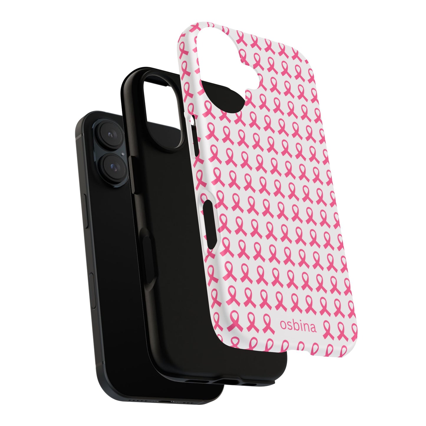 osbina | Limited Edition The Side by Side Pink Ribbon Case in Light Pink + Soft Pink + Hot Pink | The Pink October Collection | Inspired By