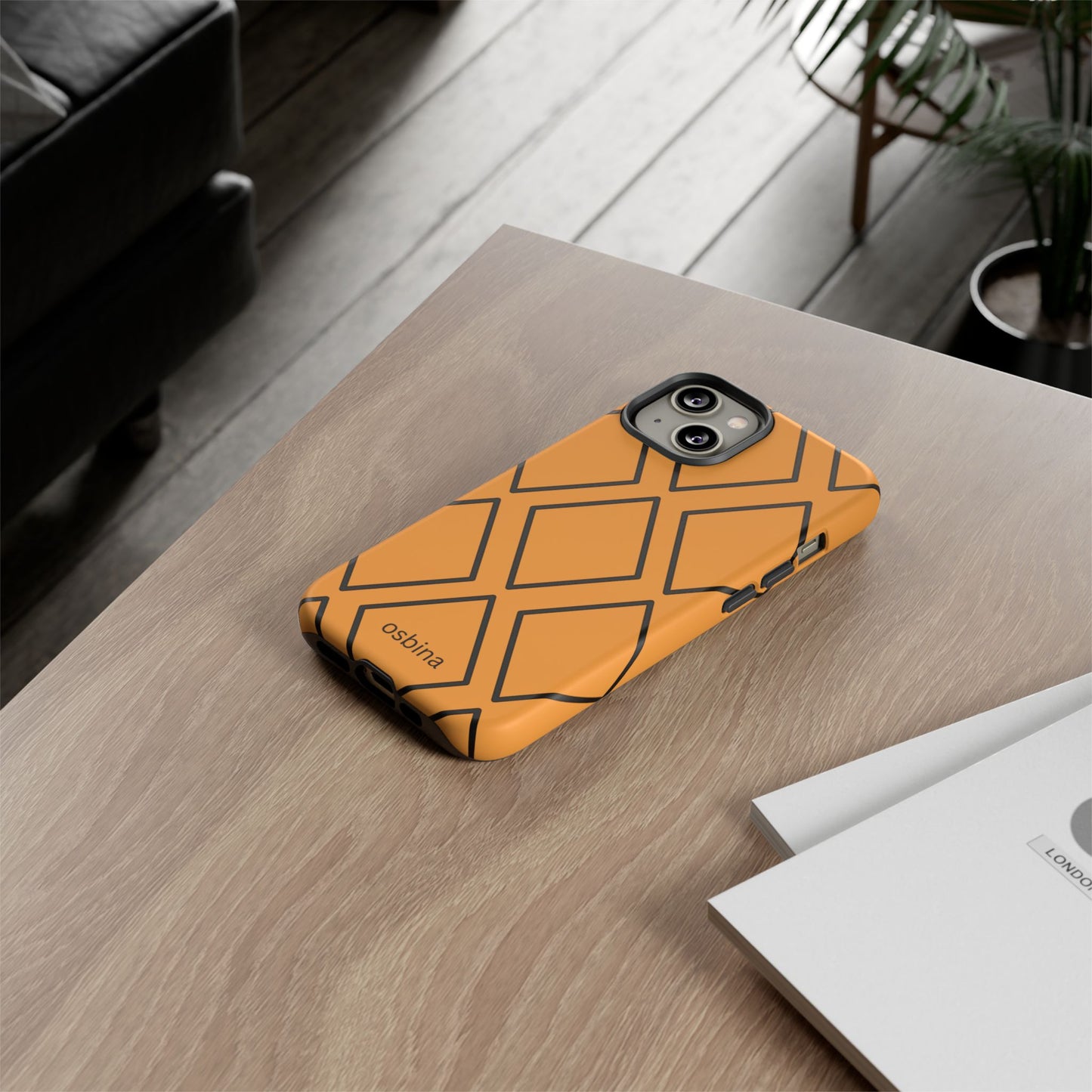 osbina | Diamonds Are Your Phone’s Best Friend — The Orange + Black Diamond Case | The Season Collective