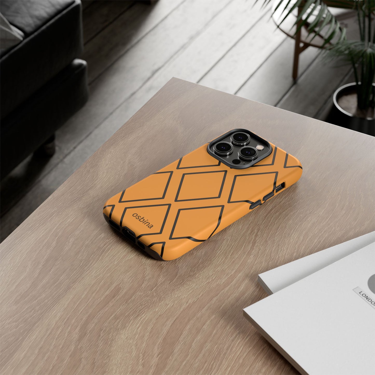 osbina | Diamonds Are Your Phone’s Best Friend — The Orange + Black Diamond Case | The Season Collective