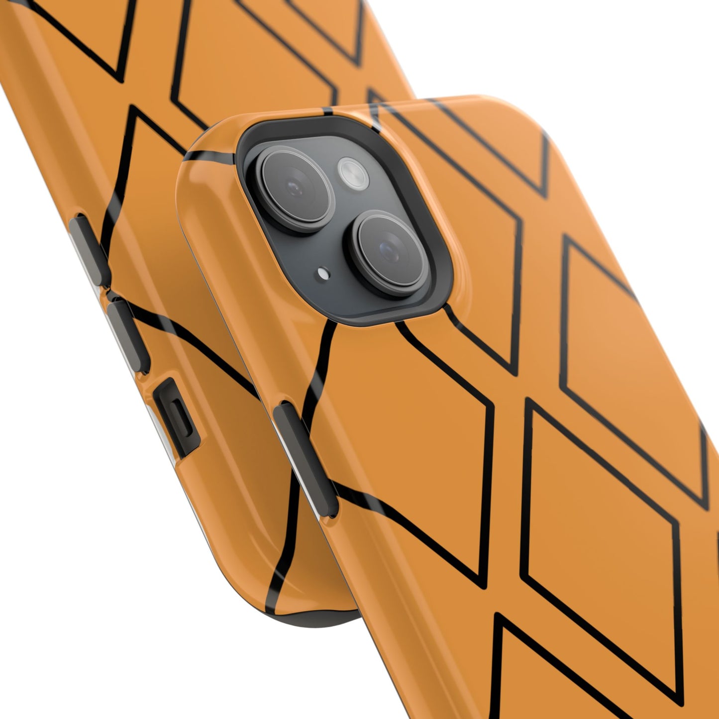 osbina | MagSafe Compatible for iPhone | Diamonds Are Your Phone’s Best Friend — The Orange + Black Diamond Case | The Season Collective