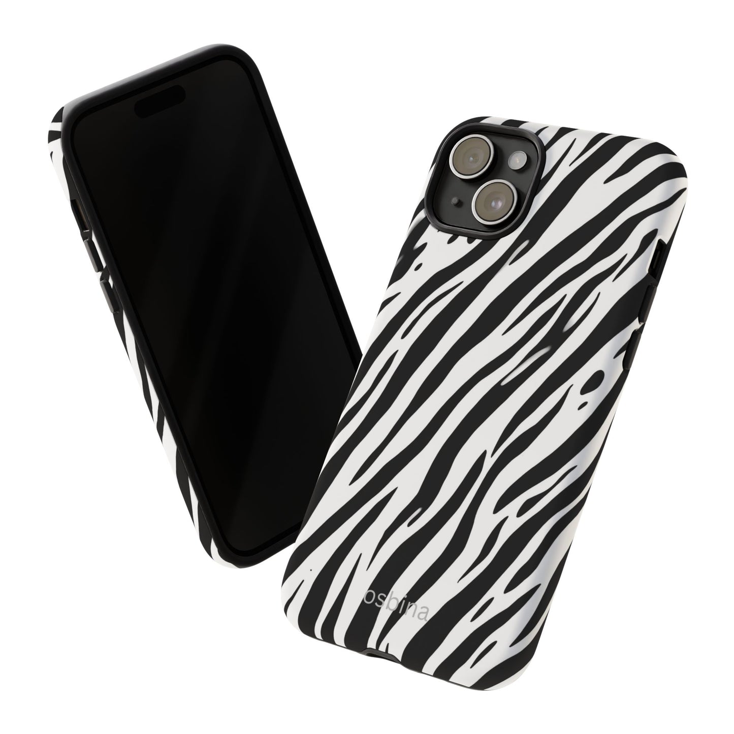 osbina | The Bengal Bold Stripe Case in White + Black | The Season Collective