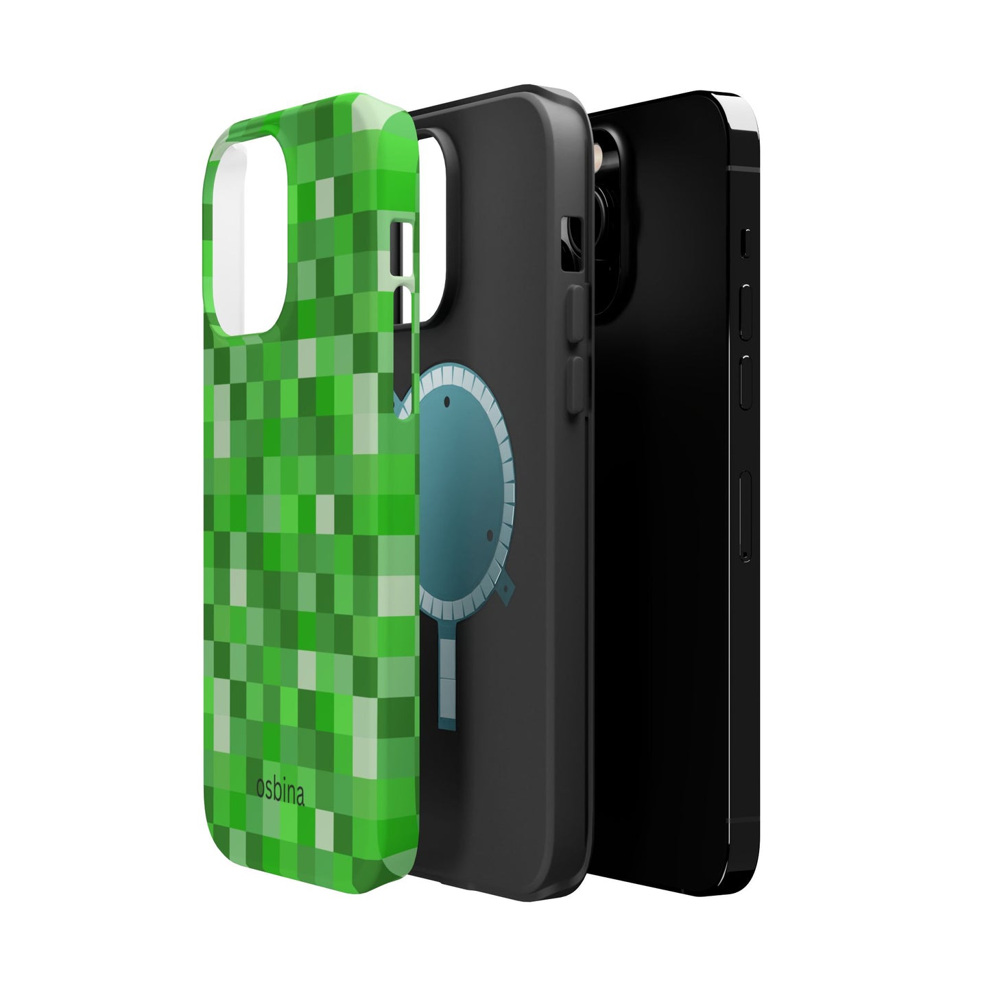 osbina | MagSafe compatible for iPhone | Mosaic Viridis Phone Case | Color Edit Collection