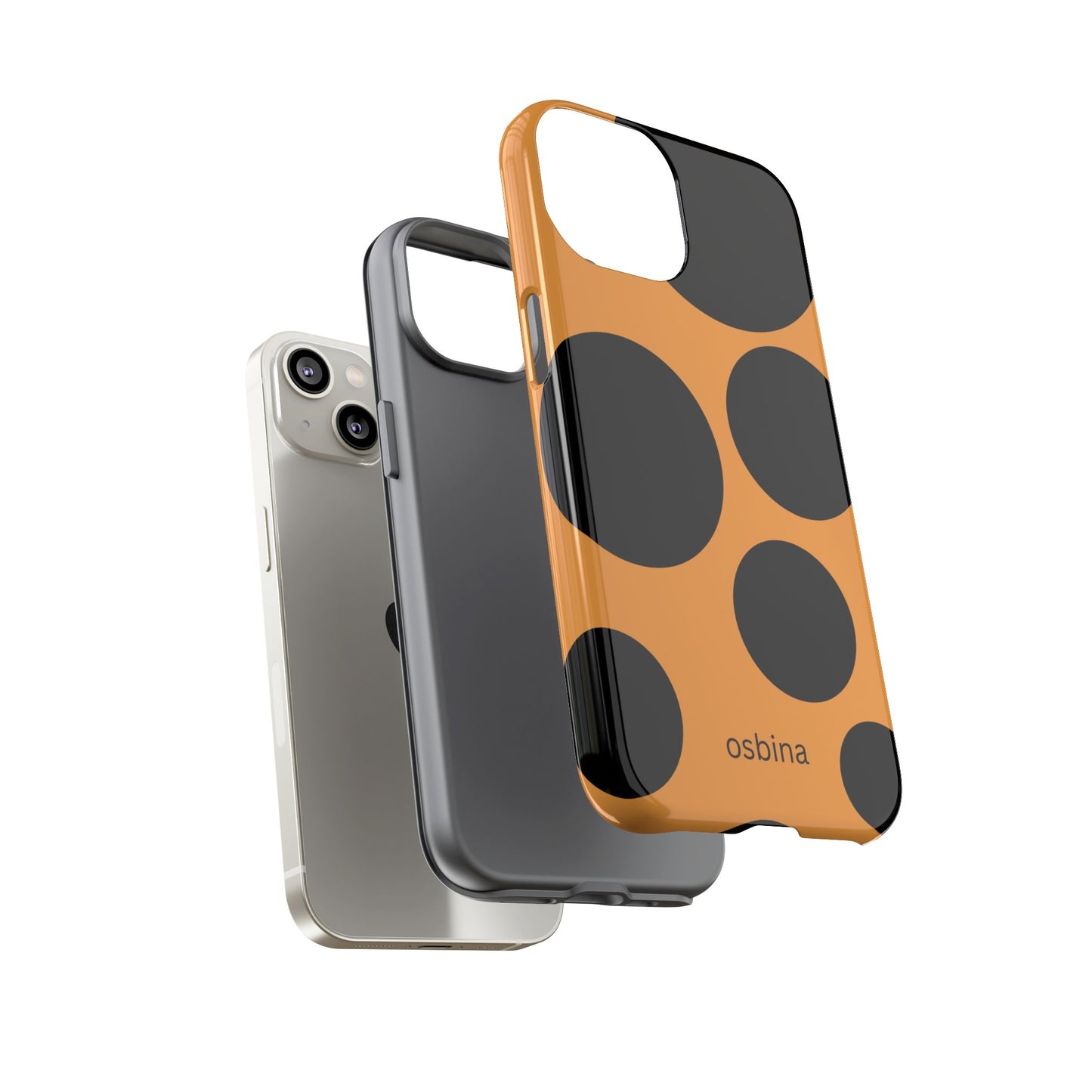 osbina | The Bubble Statement Case in Orange + Black | The Season Collective