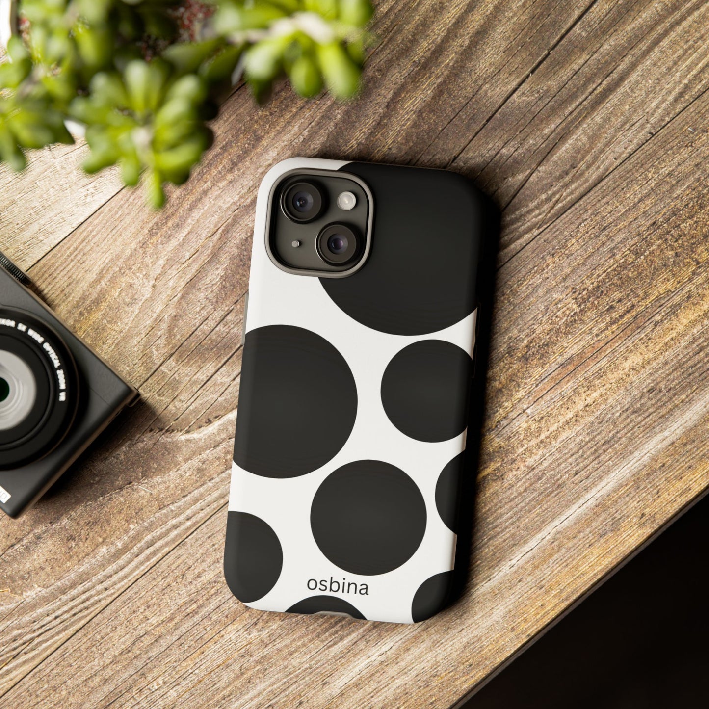 osbina | The Noir Bubbles Phone Case | Modern Muse Collection