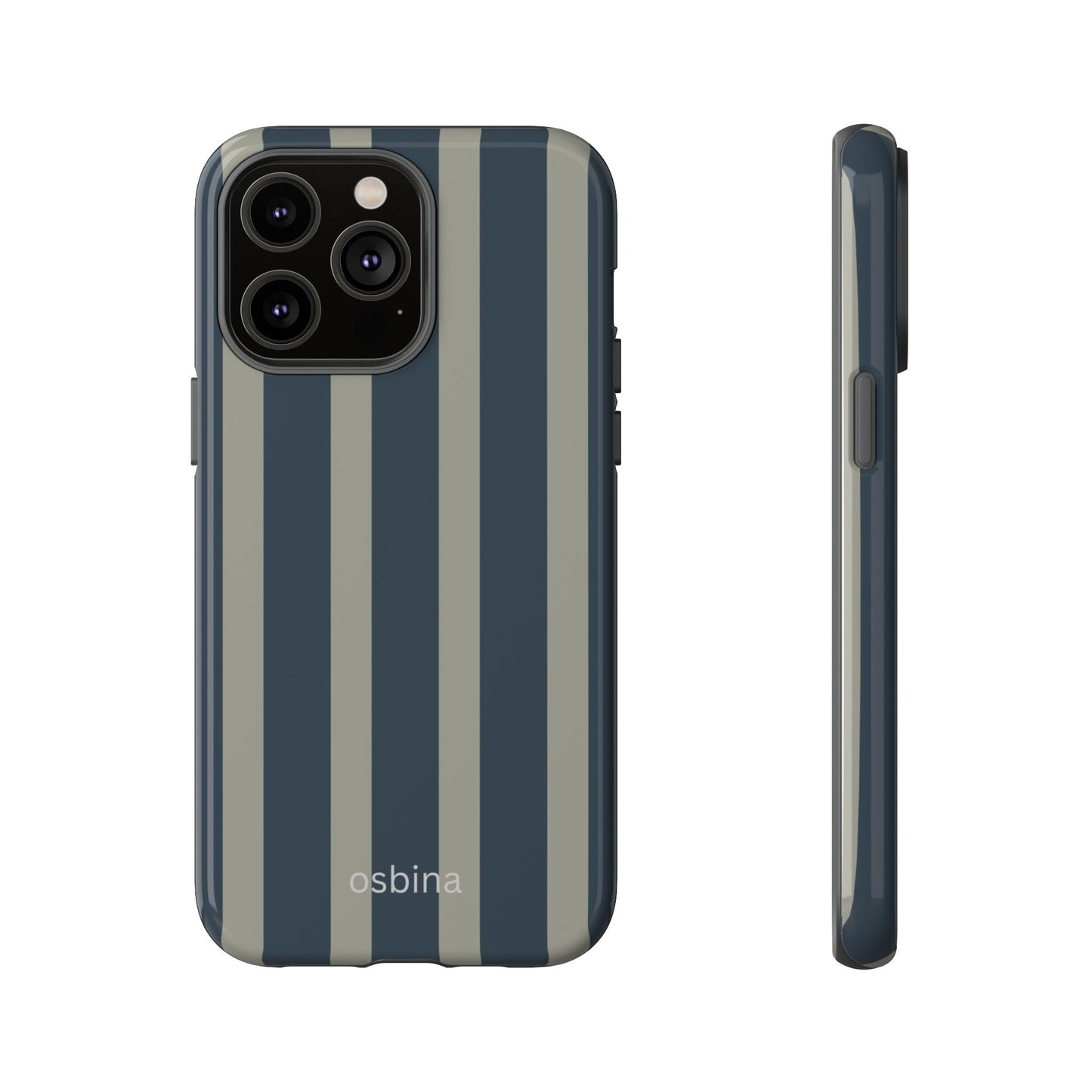 osbina | Grayhaven Navy & Gray Sophisticated Phone Case | Modern Muse Collection
